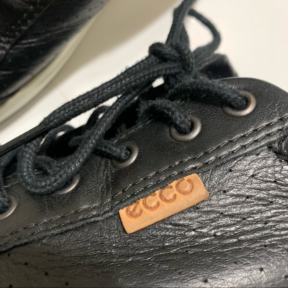 ECCO Soft 7 Black Leather Men’s Size 9 (43 EU)  Casual Sneakers - Picture 10 of 11